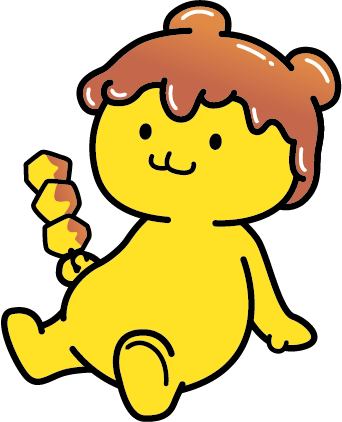 くつろぐ(みそポテトを持つ)
